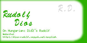rudolf dios business card